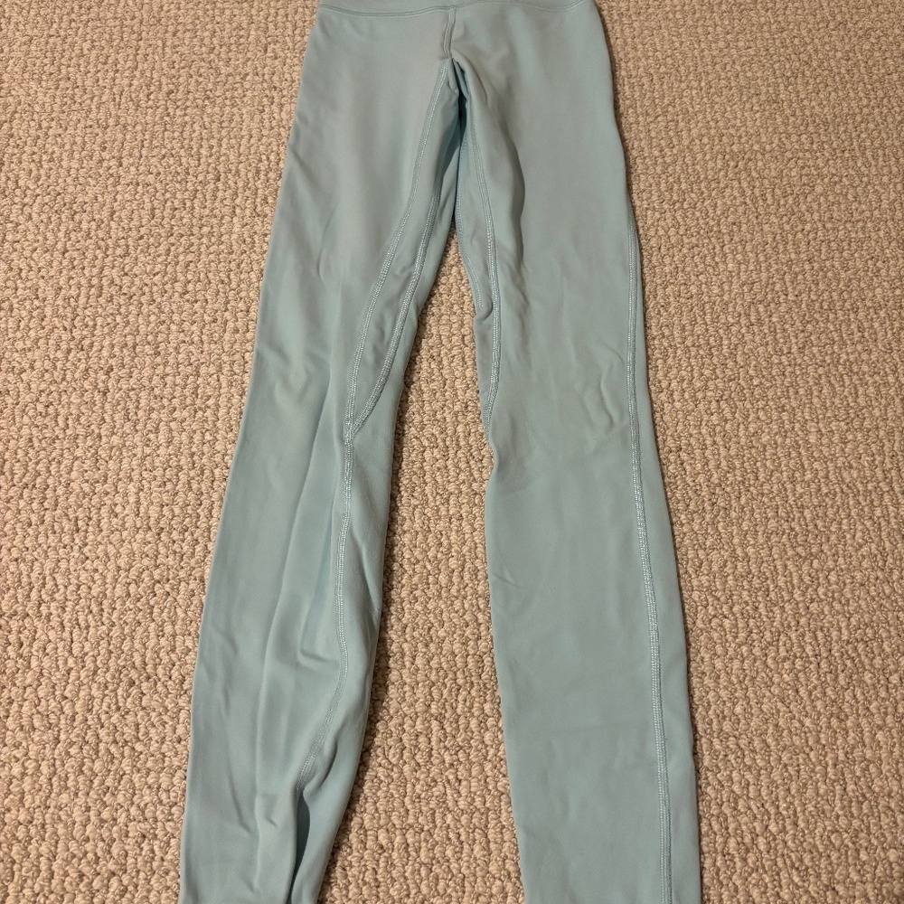 Ice blue lululemon align leggings